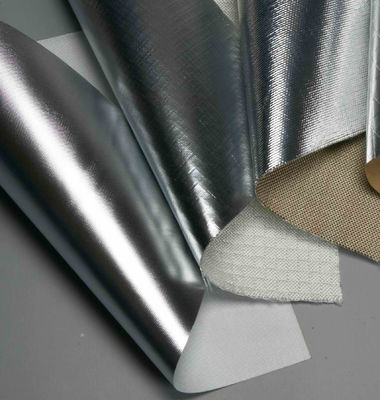 La cinta adhesiva de aluminio del paño de cristal de la barrera del vapor laminó hacer frente del aislamiento