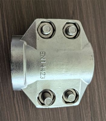 Acero inoxidable de inversión de precisión de fundición de manguera con pinzas de seguridad