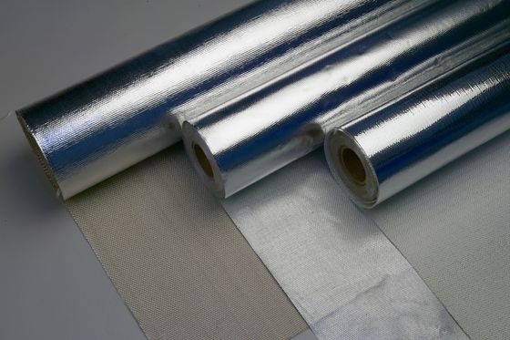 Paño de la fibra de vidrio del papel de aluminio de la reflexión del calor