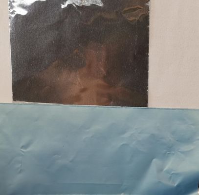cinta adhesiva del papel de aluminio 30um con la canalización que se une a y de aislamiento azul de la HVAC del trazador de líneas del PE