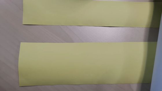 Cinta impermeable de papel de aluminio con papel de liberación de color amarillo de silicona de liberación fácil
