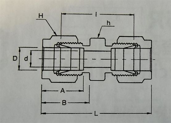 OD 1/16&quot; 316L SK Tubos de ajuste para crear ensamblaje hermético