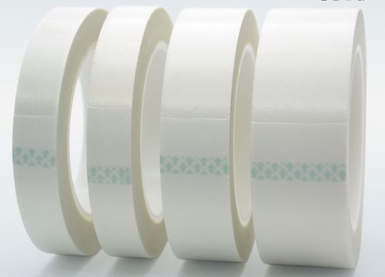 Cintas adhesivas blancas de aislamiento con temperatura de funcionamiento de clase H de -50°C a 180°C y material de apoyo de tela de vidrio de fibra E