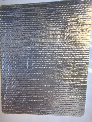 30 m/50 m longitud de rodillo Tejido de vidrio aislante resistente al calor laminado con papel de aluminio ancho 1000 mm para aplicaciones industriales