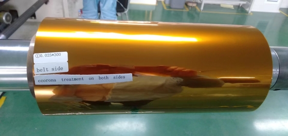 Película de poliimida tratada con corona de doble cara con certificación UL 12.5-125μm