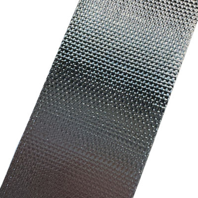 Cinta de tela de aluminio y vidrio ignífuga de grado comercial, adhesivo acrílico solvente para aislamiento