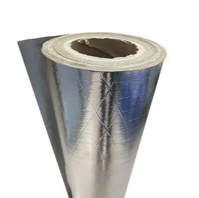 Revestimiento de papel de aluminio-malla-kraft de grado comercial con un peso base de 95 g/m², un espesor de lámina de 7 um y un respaldo de papel kraft de 60 g/m²