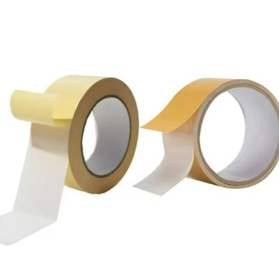 Cintas BOPP de doble cara con 90um de espesor 14 N/25 mm de adhesión y 70 N/25 mm de resistencia a la tracción