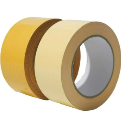 Cintas BOPP de doble cara con 90um de espesor 14 N/25 mm de adhesión y 70 N/25 mm de resistencia a la tracción