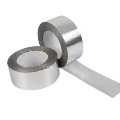 Cinta de aluminio de 30um con adhesión de 15N/25mm y resistencia a la tracción de 45N/25mm para sellado HVAC