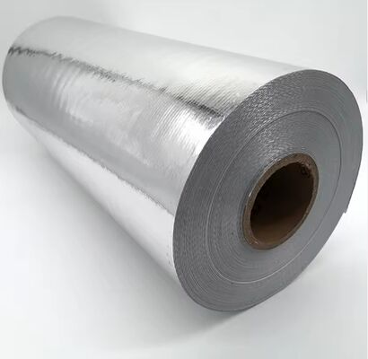 Aluminum Foil 100% Fiberglass Cloth 0.4mm Thickness 100cm Width
