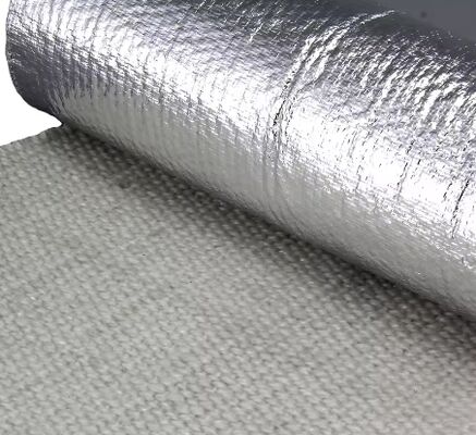 Aluminum Foil Laminated Ceramic Fiber Fabric 2mm Thickness