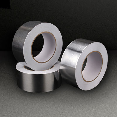 hoja adhesiva de aluminio 25um 25 micrones de MPET del conducto de cinta flexible herida uno mismo del cierre sin el trazador de líneas