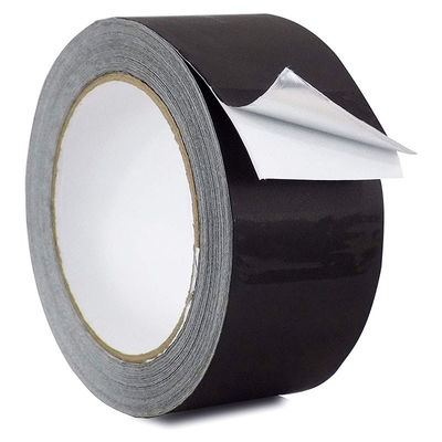 Borde impermeable laqueado negro del lacre de la cinta del papel de aluminio para la canalización de la HVAC y el aislamiento del tubo
