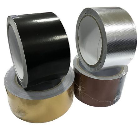 Cinta adhesiva laqueada negra blanca del papel de aluminio para las juntas de aislamiento