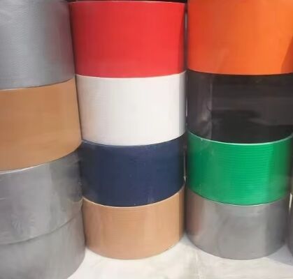 Cinta de tela de PE de alta resistencia: impermeable, rasgable a mano, para reparación de tuberías, agrupación y enmascaramiento industrial